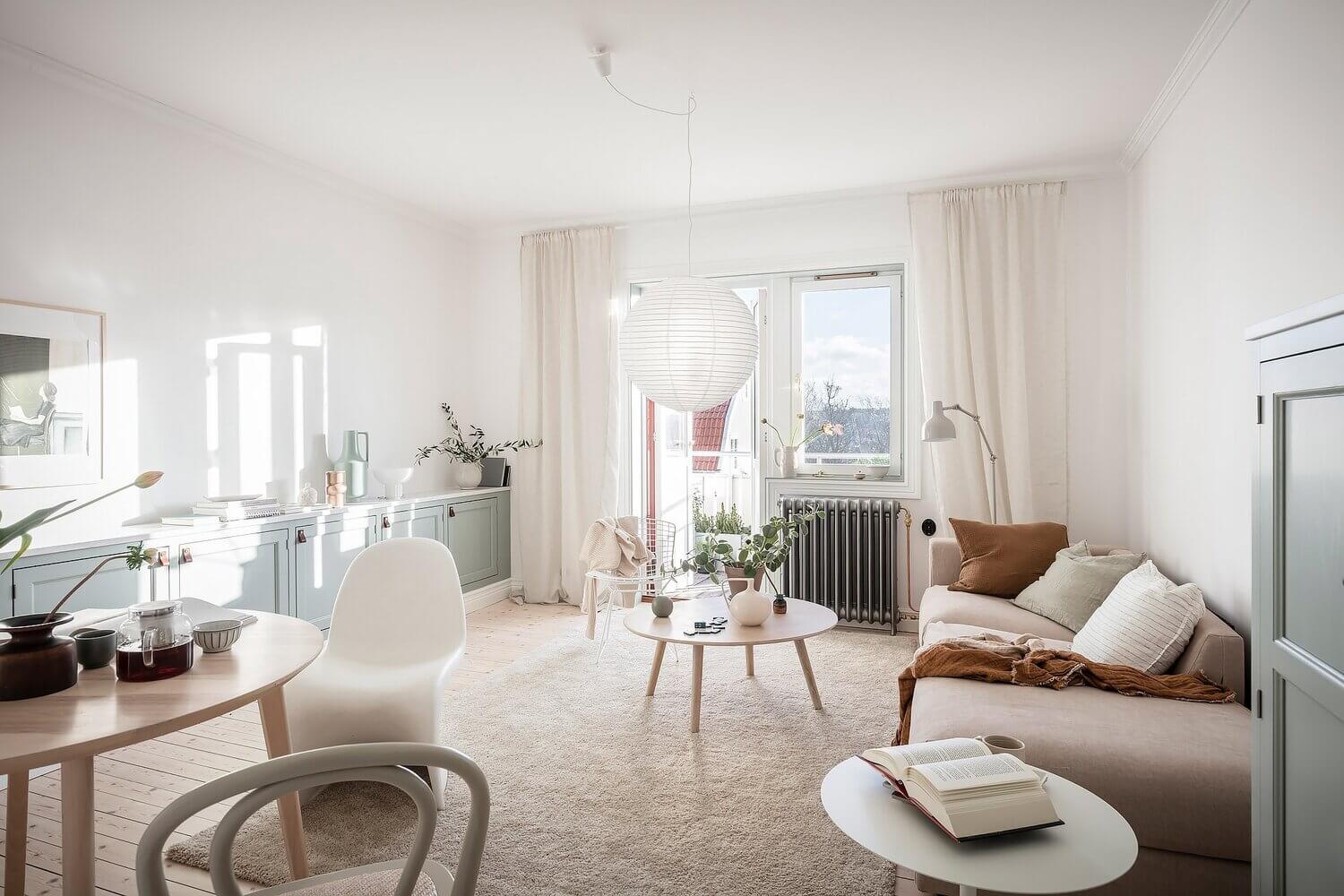 A Harmonious One-Bedroom Apartment With Plenty Of Storage 1 harmonious one bedroom apartment nordroom A Harmonious One-Bedroom Apartment With Plenty Of Storage