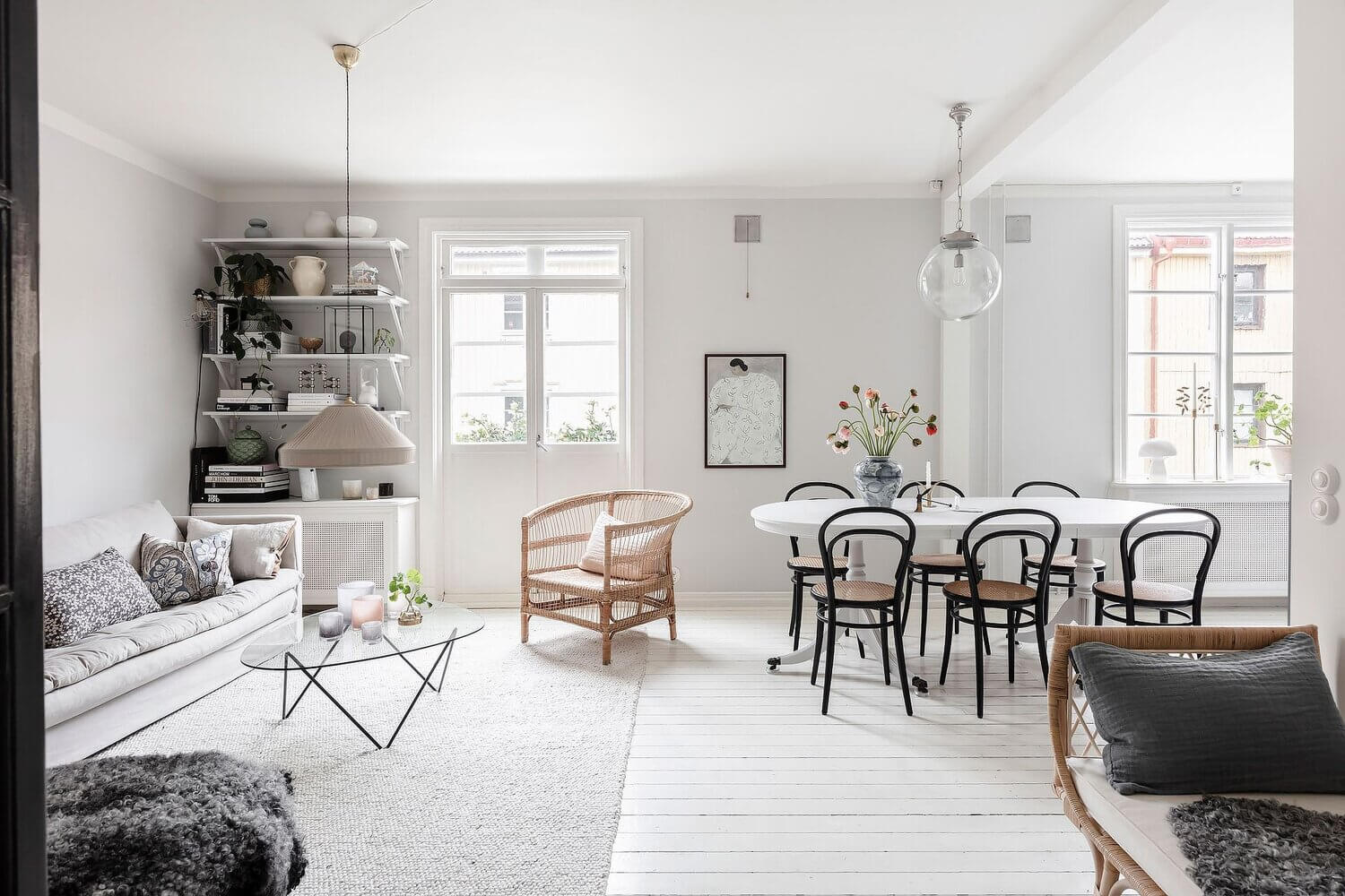 A Stylish White and Grey Scandinavian Apartment 1 white grey scandinavian apartment nordroom1 A Stylish White and Grey Scandinavian Apartment