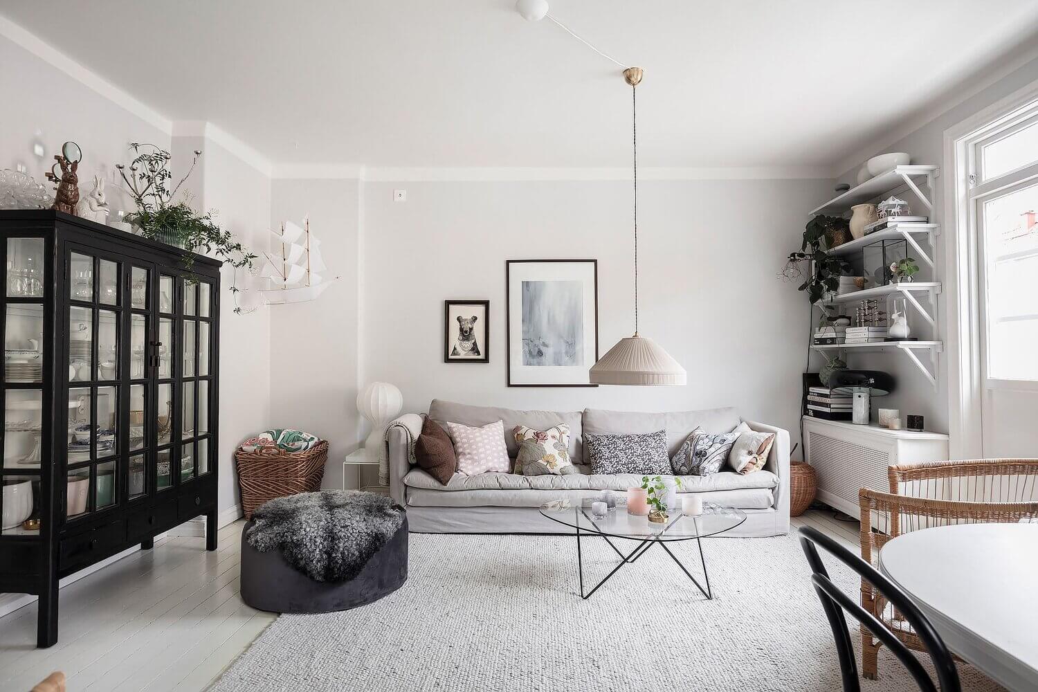 A Stylish White and Grey Scandinavian Apartment 6 white grey scandinavian apartment nordroom6 A Stylish White and Grey Scandinavian Apartment