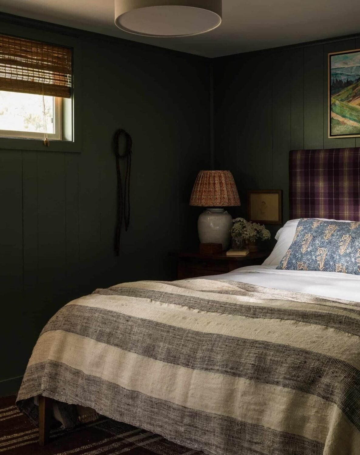 Dutch Boy Color of the Year 2024: Ironside 25 small-green-bedroom-wood-paneling-nordroom
