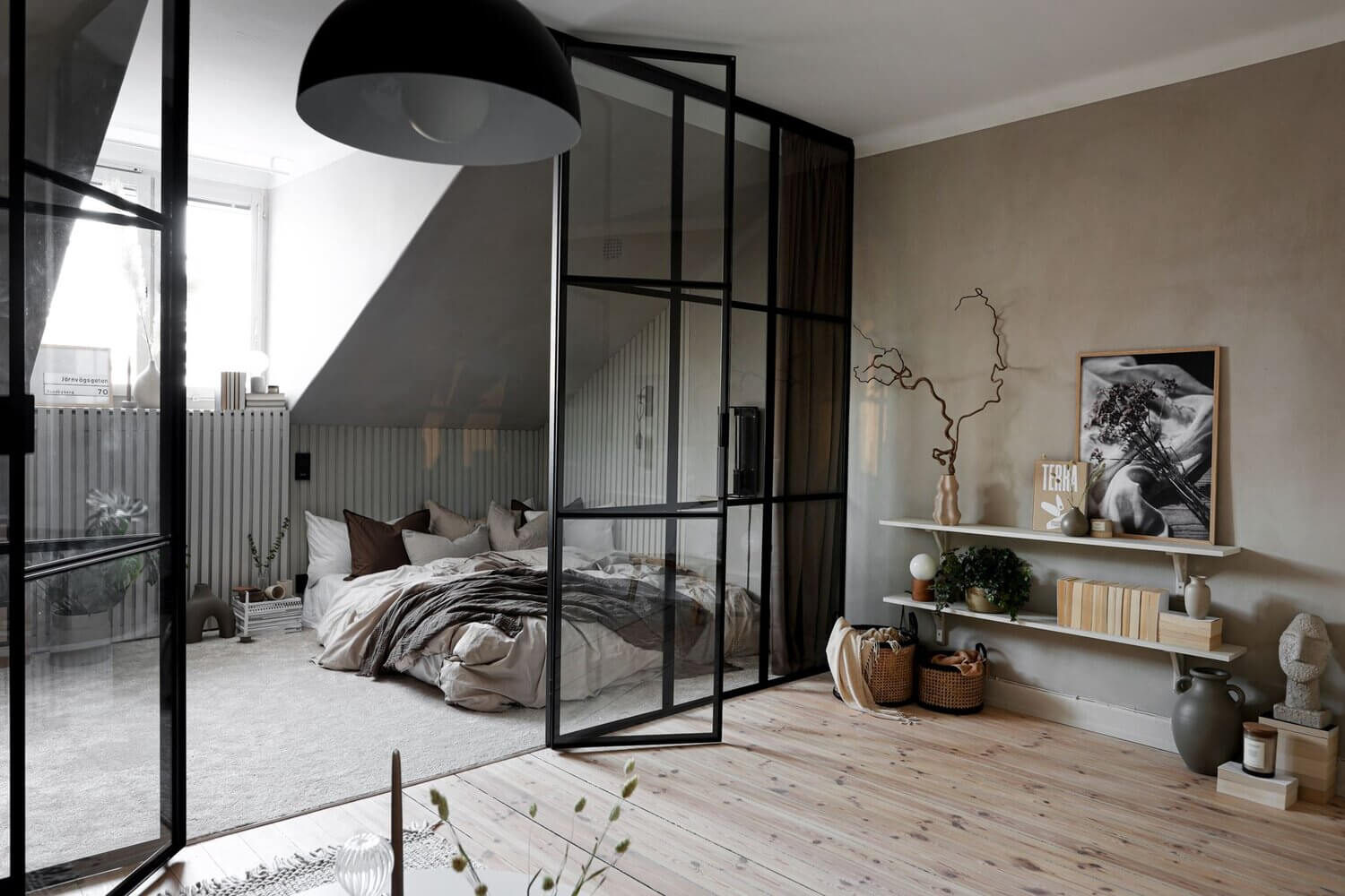 A Small Luxurious Attic Apartment in Sweden 7 ASmallLuxuriousAtticApartmentinSweden TheNordroom7 A Small Luxurious Attic Apartment in Sweden