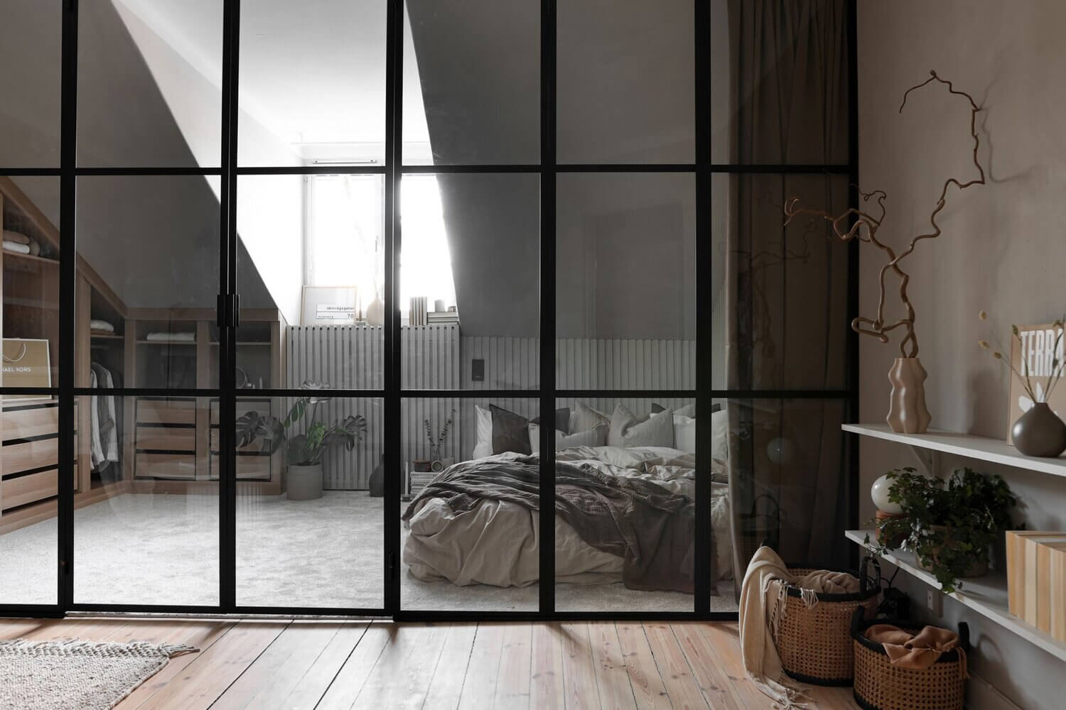 A Small Luxurious Attic Apartment in Sweden 8 ASmallLuxuriousAtticApartmentinSweden TheNordroom8 A Small Luxurious Attic Apartment in Sweden