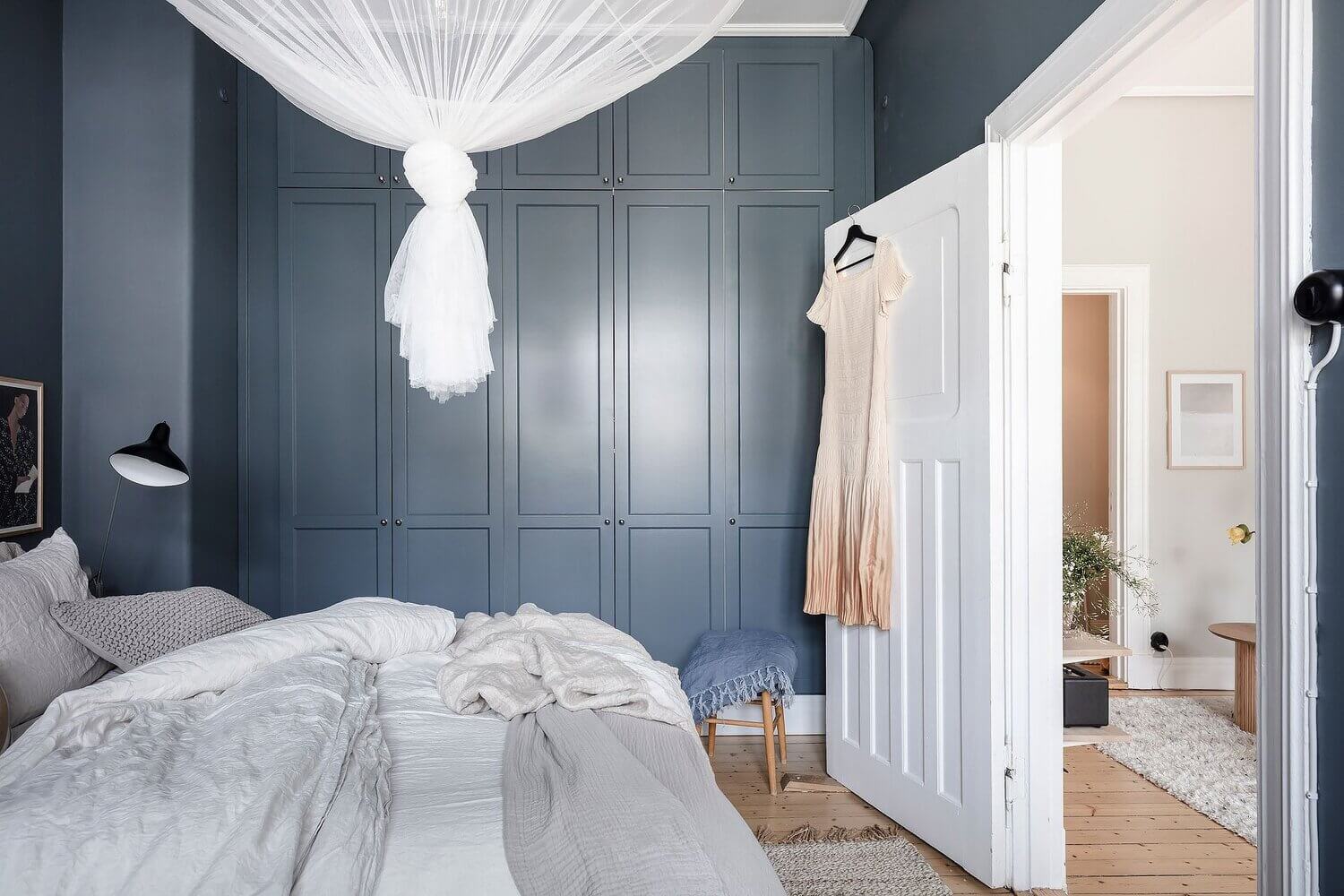 Blue and Grey Tones in a Wonderful Scandinavian Apartment 16 blue grey scandinavian apartment nordroom15 Blue and Grey Tones in a Wonderful Scandinavian Apartment