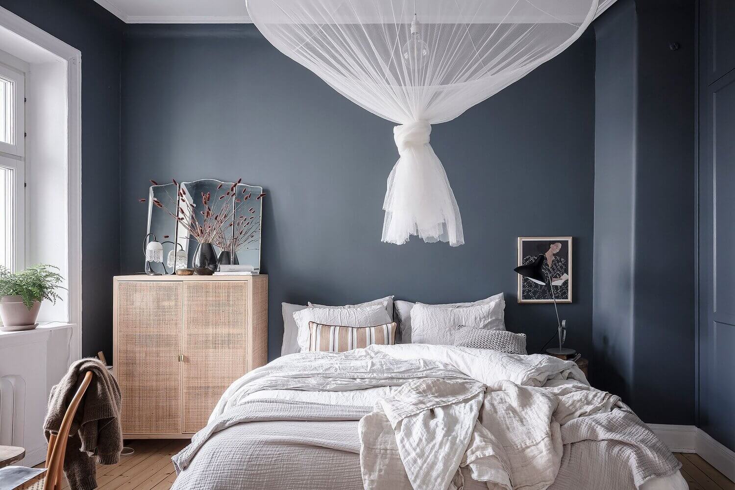 Blue and Grey Tones in a Wonderful Scandinavian Apartment 17 blue grey scandinavian apartment nordroom16 Blue and Grey Tones in a Wonderful Scandinavian Apartment