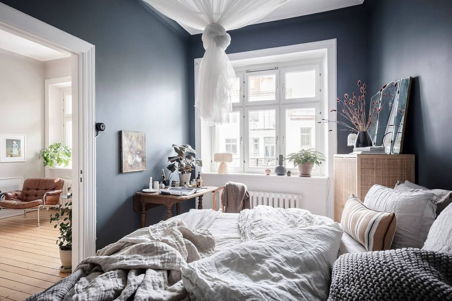 Blue and Grey Tones in a Wonderful Scandinavian Apartment 20 blue grey scandinavian apartment nordroom19 Blue and Grey Tones in a Wonderful Scandinavian Apartment