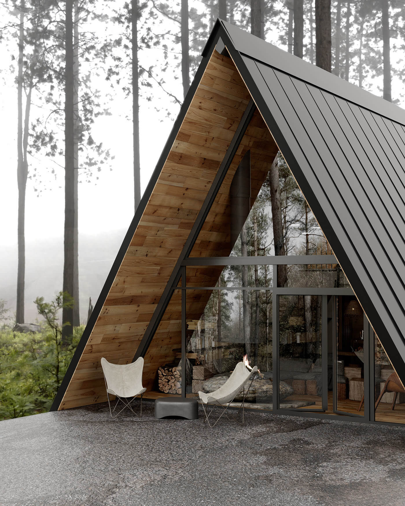 A Modern Wooden A-Frame Cabin in Lake Tahoe, California 17 modern wooden a frame cabin lake tahoe nordroom16 A Modern Wooden A-Frame Cabin in Lake Tahoe, California