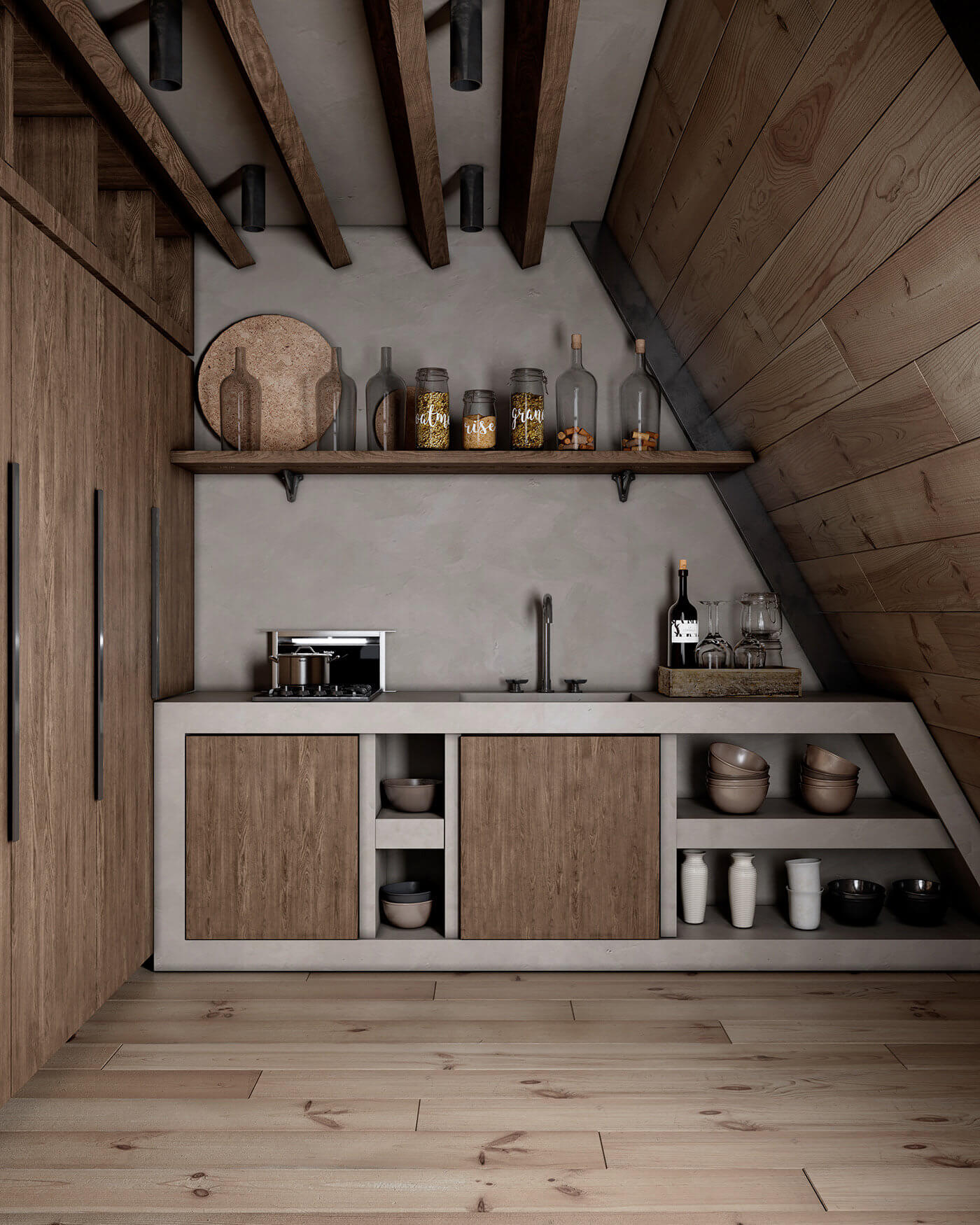 A Modern Wooden A-Frame Cabin in Lake Tahoe, California 8 modern wooden a frame cabin lake tahoe nordroom7 A Modern Wooden A-Frame Cabin in Lake Tahoe, California