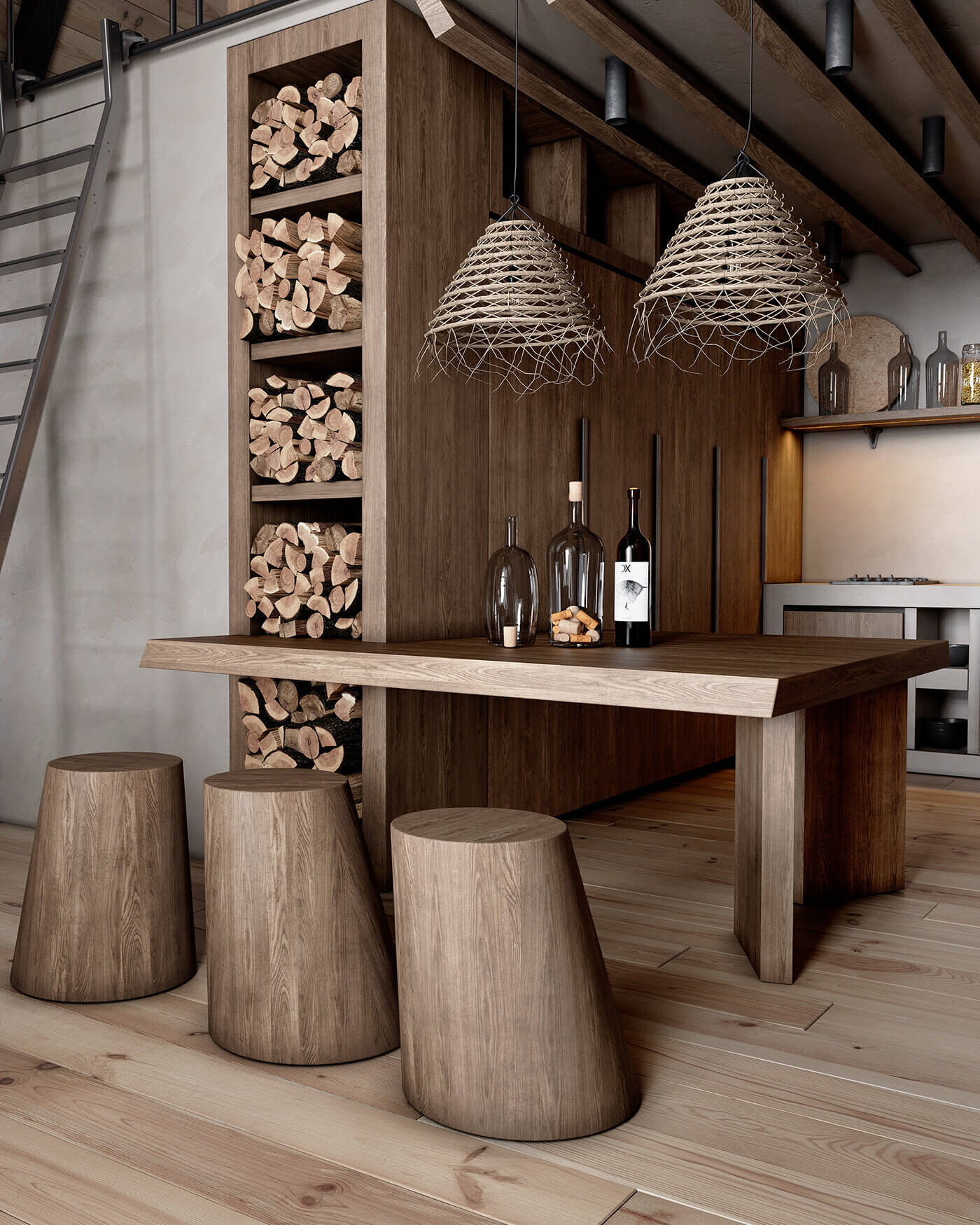 A Modern Wooden A-Frame Cabin in Lake Tahoe, California 9 modern wooden a frame cabin lake tahoe nordroom8 A Modern Wooden A-Frame Cabin in Lake Tahoe, California