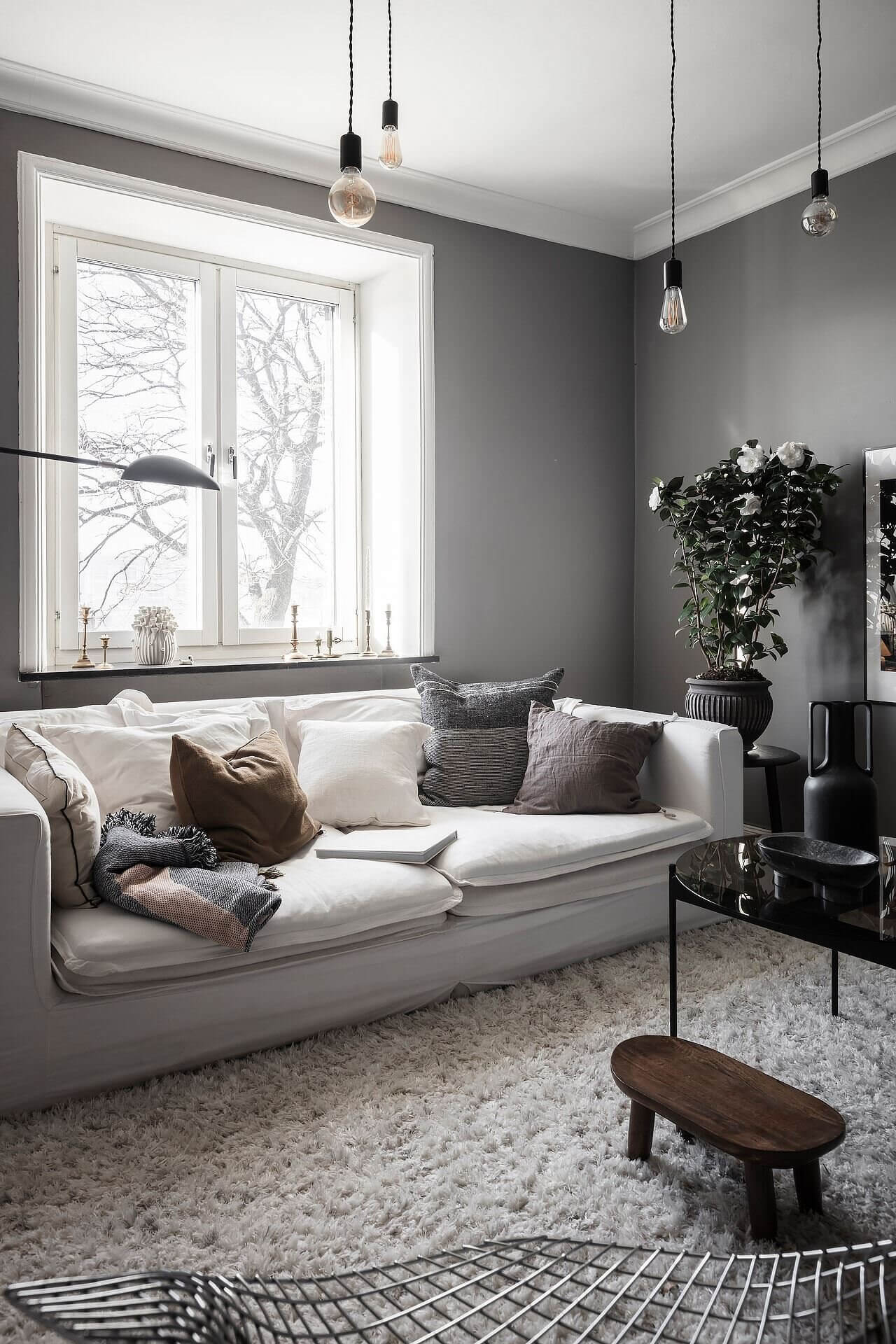 A Lovely Scandinavian Apartment with An Art-Filled Living Room 4 scandinavian apartment gallery wall nordroom3 A Lovely Scandinavian Apartment with An Art-Filled Living Room