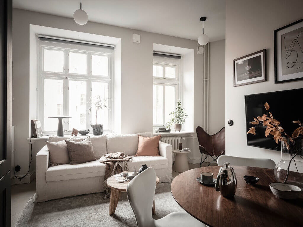 A Tiny Scandinavian Studio Apartment Revisited 4 tiny scandinavian studio apartment nordroom3 A Tiny Scandinavian Studio Apartment Revisited