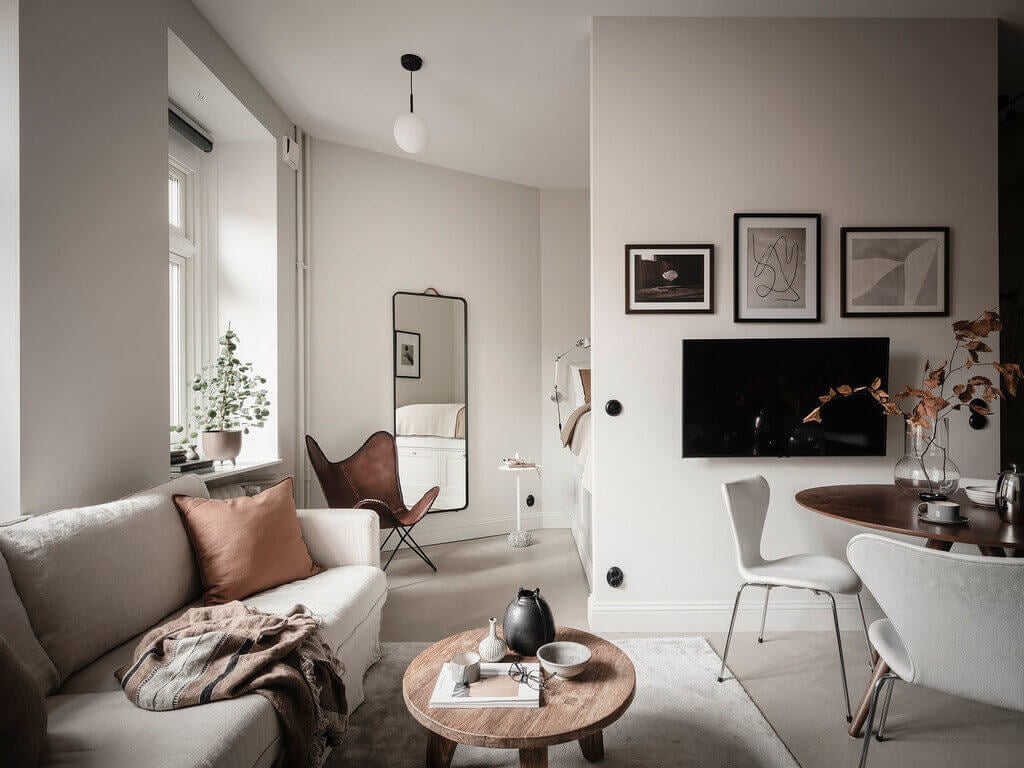 A Tiny Scandinavian Studio Apartment Revisited 5 tiny scandinavian studio apartment nordroom4 A Tiny Scandinavian Studio Apartment Revisited