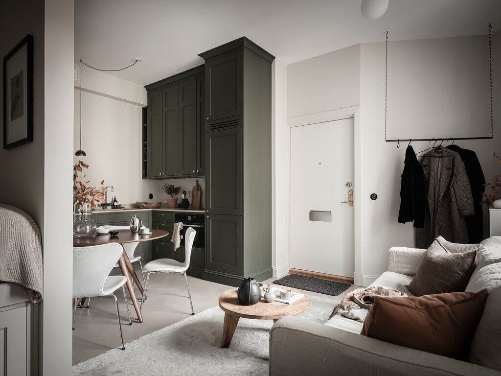 A Tiny Scandinavian Studio Apartment Revisited 9 tiny scandinavian studio apartment nordroom8 A Tiny Scandinavian Studio Apartment Revisited