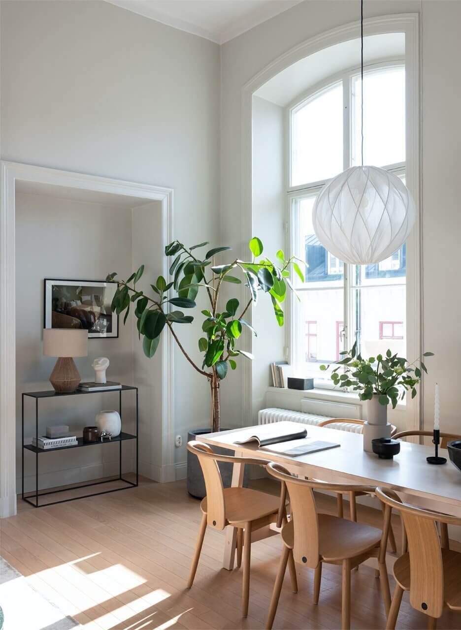 A Scandinavian Loft Apartment with Dark Green Kitchen 9 AScandinavianLoftApartmentwithDarkGreenKitchen TheNordroom 7 A Scandinavian Loft Apartment with Dark Green Kitchen