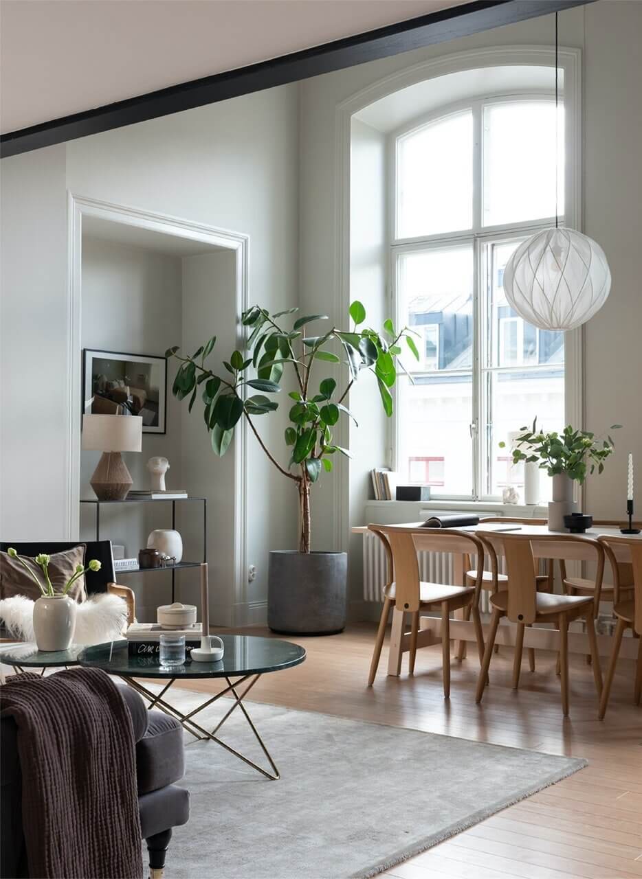 A Scandinavian Loft Apartment with Dark Green Kitchen 10 AScandinavianLoftApartmentwithDarkGreenKitchen TheNordroom1 1 A Scandinavian Loft Apartment with Dark Green Kitchen