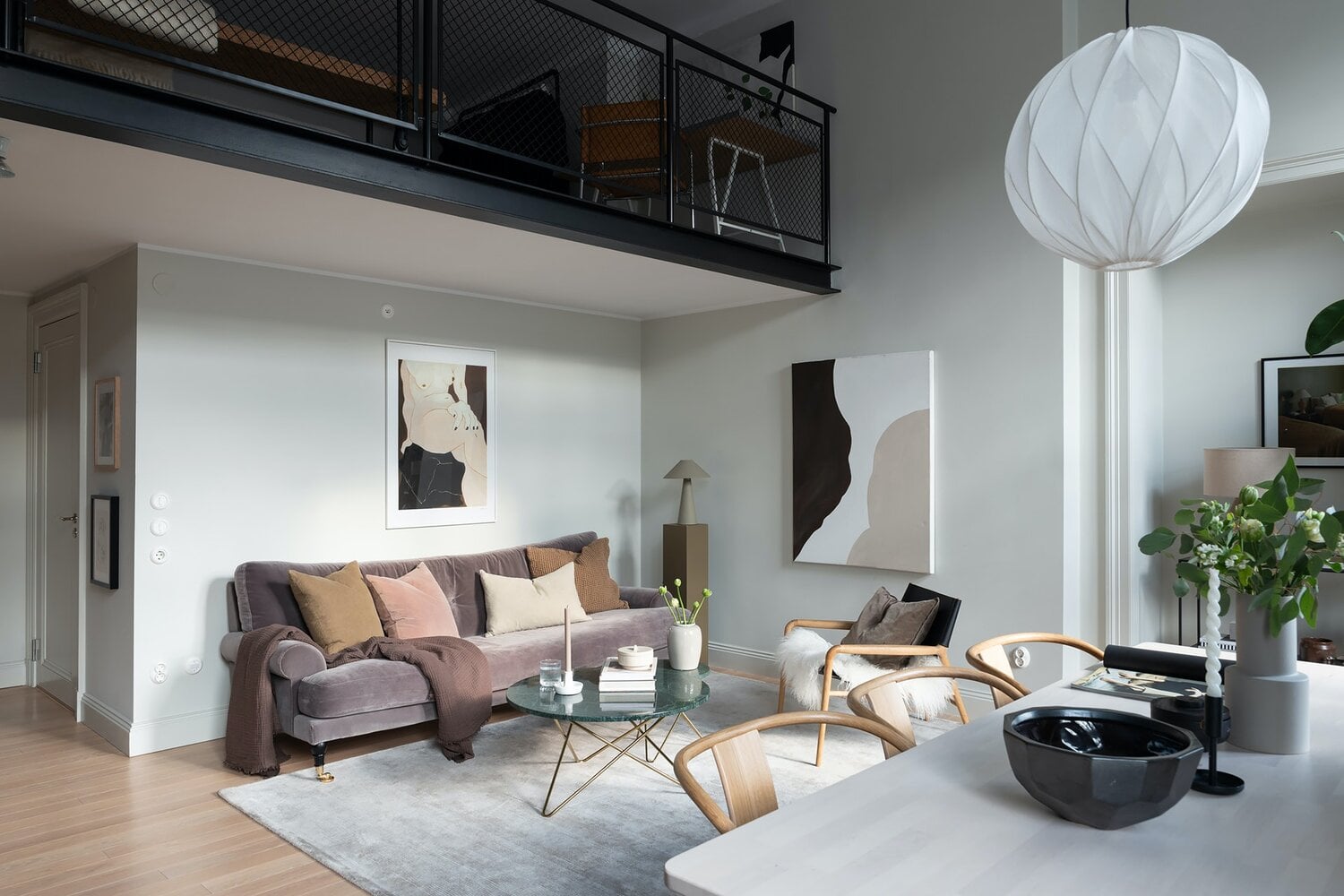 A Scandinavian Loft Apartment with Dark Green Kitchen 15 AScandinavianLoftApartmentwithDarkGreenKitchen TheNordroom10 A Scandinavian Loft Apartment with Dark Green Kitchen