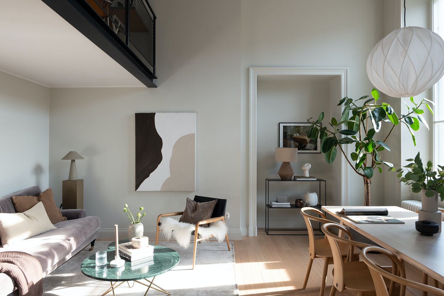 Best of 2021: Studio & Loft Apartments 5 scandinavian-loft-dark-green-kitchen-nordroom