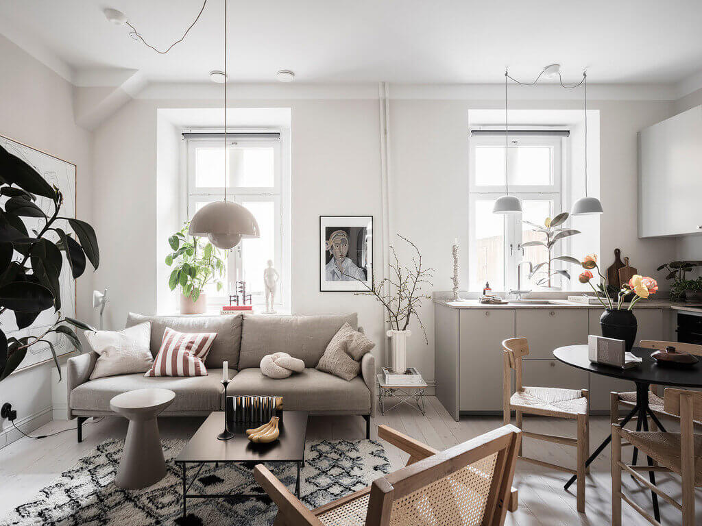 A Tiny Studio Apartment With A Storage-Filled Bed Nook 2 ATinyStudioApartmentWithAStorage FilledBedNook TheNordroom1 1 A Tiny Studio Apartment With A Storage-Filled Bed Nook
