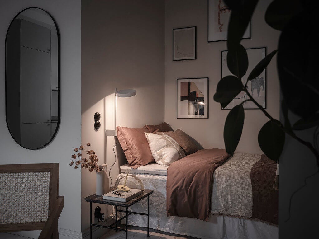 A Tiny Studio Apartment With A Storage-Filled Bed Nook 16 ATinyStudioApartmentWithAStorage FilledBedNook TheNordroom15 A Tiny Studio Apartment With A Storage-Filled Bed Nook
