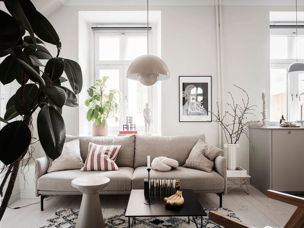 A Tiny Studio Apartment With A Storage-Filled Bed Nook 4 ATinyStudioApartmentWithAStorage FilledBedNook TheNordroom3 A Tiny Studio Apartment With A Storage-Filled Bed Nook