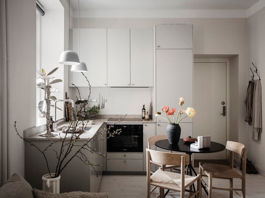 A Tiny Studio Apartment With A Storage-Filled Bed Nook 6 ATinyStudioApartmentWithAStorage FilledBedNook TheNordroom5 A Tiny Studio Apartment With A Storage-Filled Bed Nook