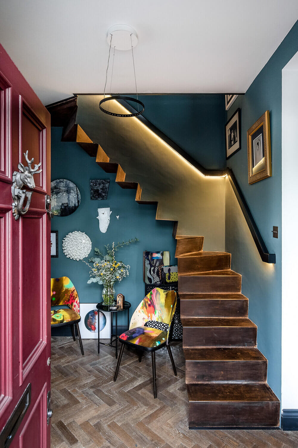An Eclectic Narrow Blue House in London 1 AnEclecticBlueHouseinLondon TheNordroom An Eclectic Narrow Blue House in London