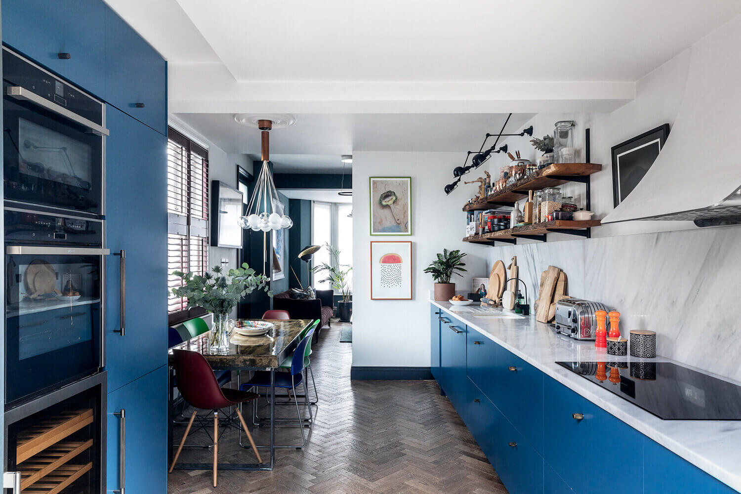 An Eclectic Narrow Blue House in London 2 AnEclecticBlueHouseinLondon TheNordroom1 1 An Eclectic Narrow Blue House in London