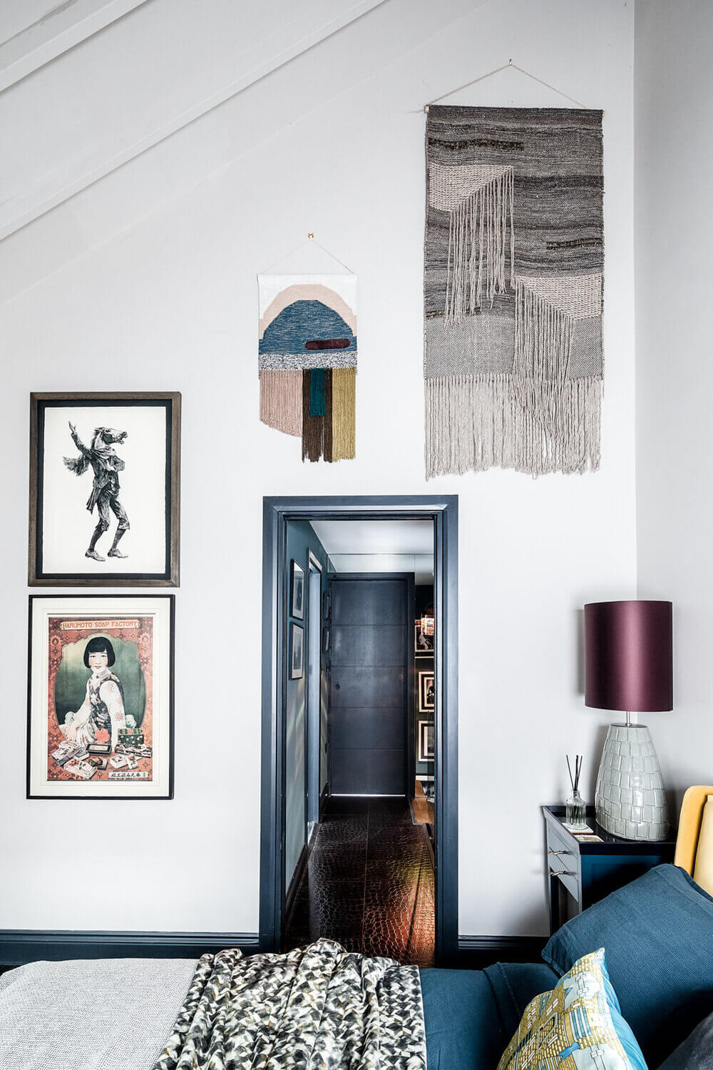 An Eclectic Narrow Blue House in London 21 AnEclecticBlueHouseinLondon TheNordroom20 An Eclectic Narrow Blue House in London