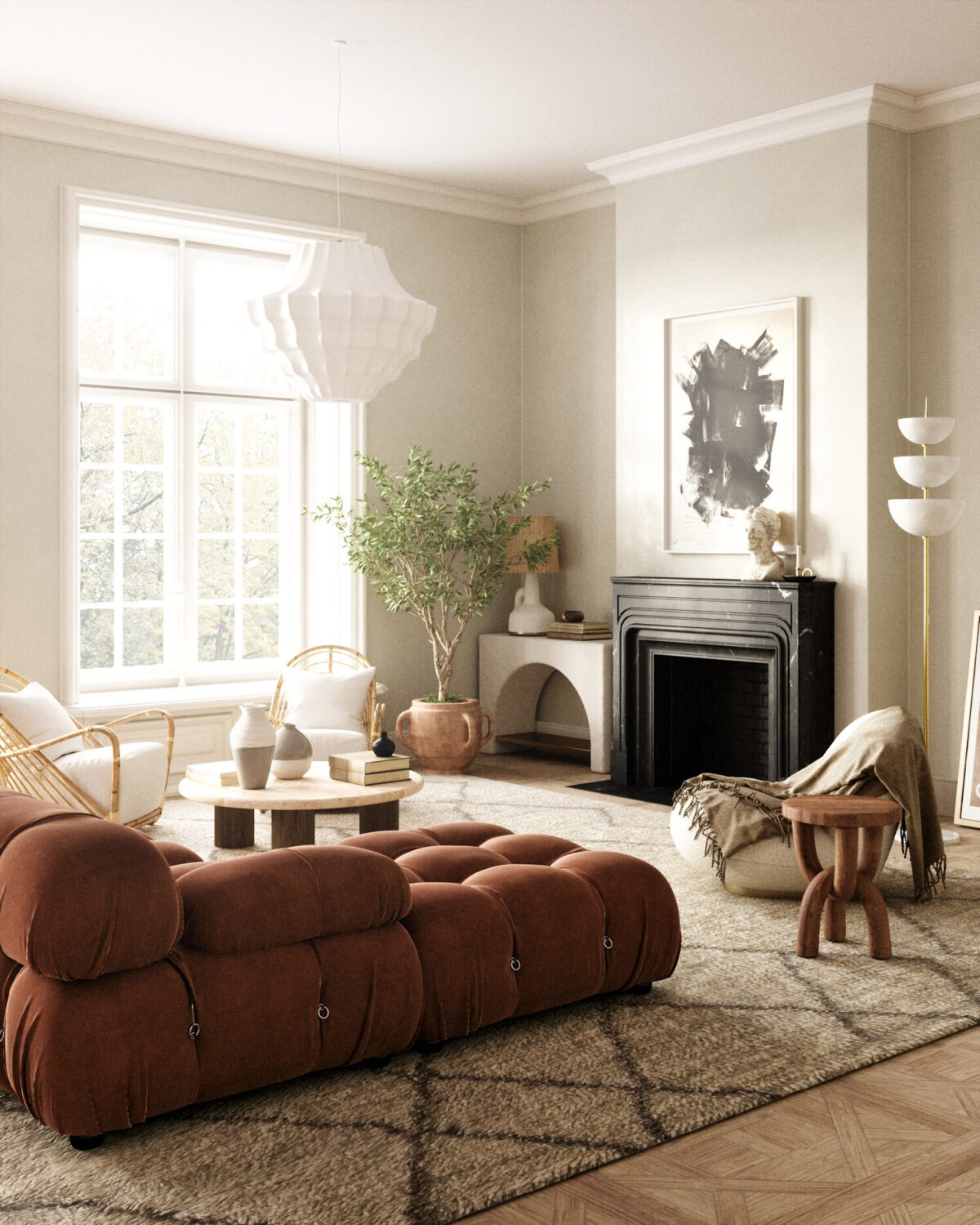 Best of 2021: Living Rooms 16 living-room-black-fireplace-nordroom