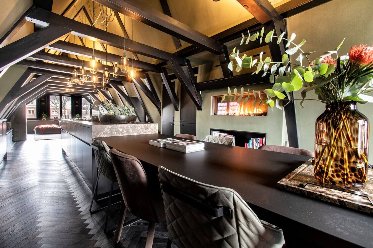 A Moody and Luxurious Attic Apartment in Amsterdam 6 AMoodyandLuxuriousAtticApartmentinAmsterdam TheNordroom4 A Moody and Luxurious Attic Apartment in Amsterdam