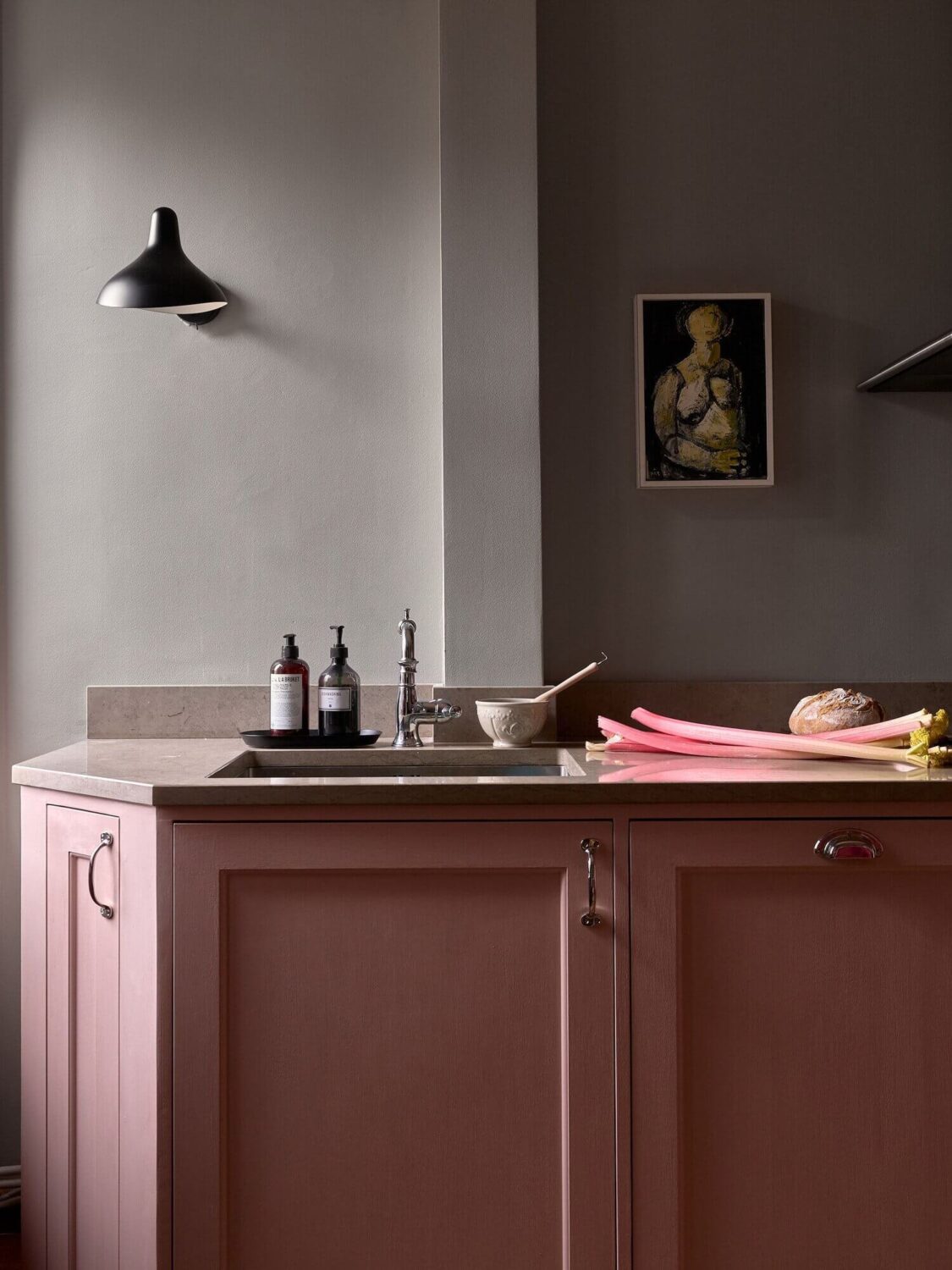 A Pink Kitchen In A Colorful Scandinavian Apartment 10 pink-kitchen-colorful-scandinavian-home-nordroom