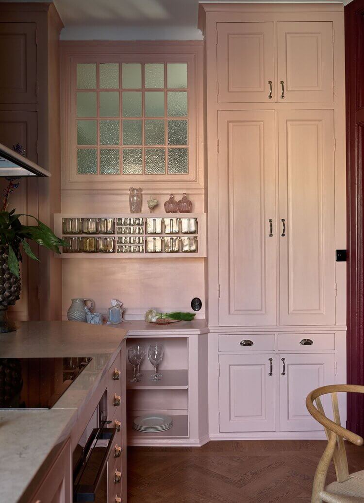 A Pink Kitchen In A Colorful Scandinavian Apartment 5 pink-kitchen-colorful-scandinavian-home-nordroom