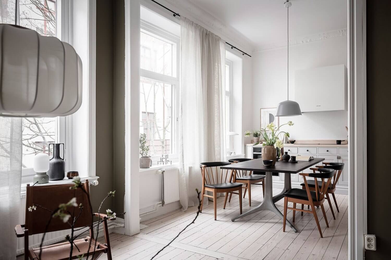 A Scandinavian Apartment With Olive Green Walls 9 AScandinavianApartmentWithOliveGreenWalls TheNordroom10 A Scandinavian Apartment With Olive Green Walls