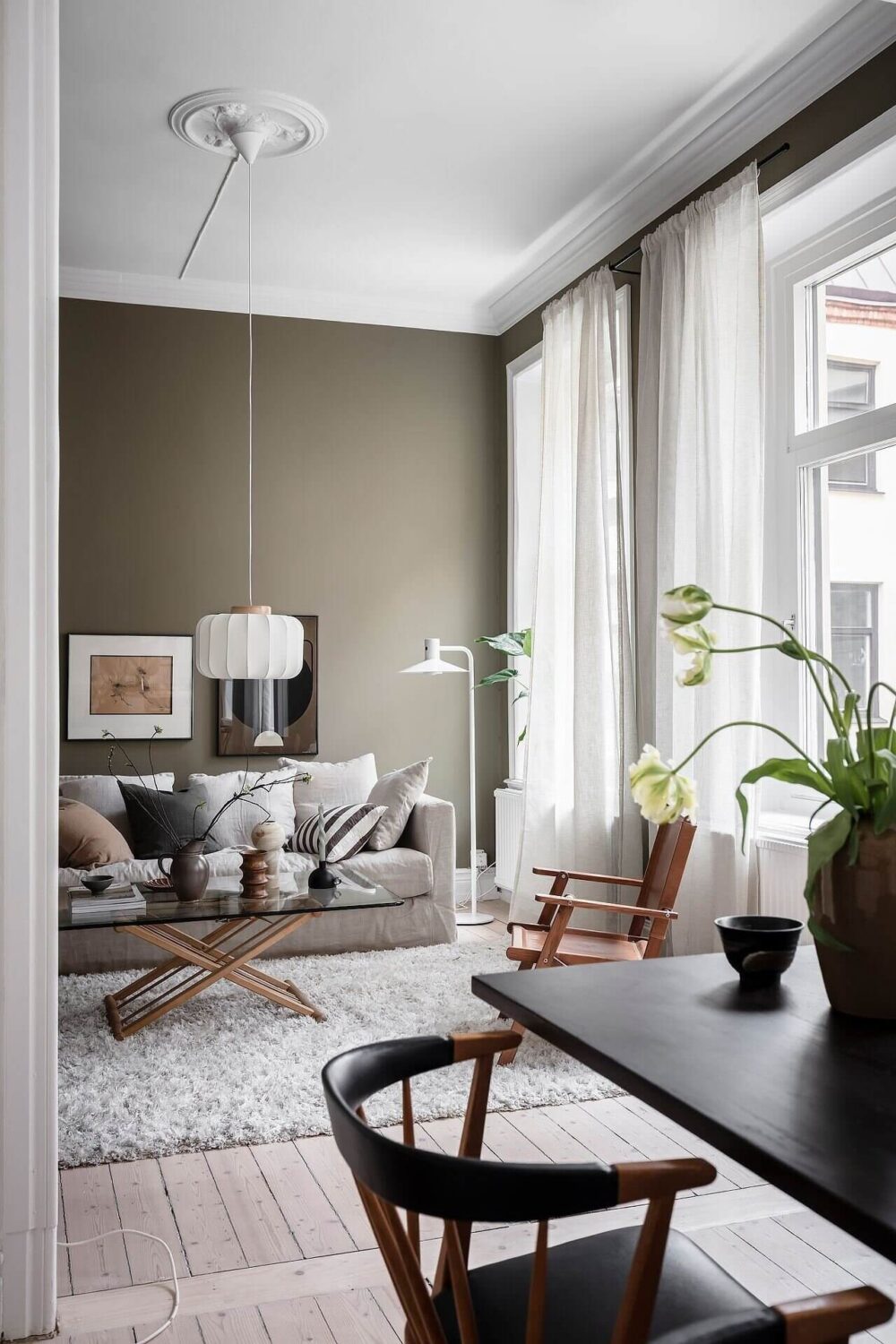 Dutch Boy Color of the Year 2024: Ironside 32 AScandinavianApartmentWithOliveGreenWalls TheNordroom17 Dutch Boy Color of the Year 2024: Ironside