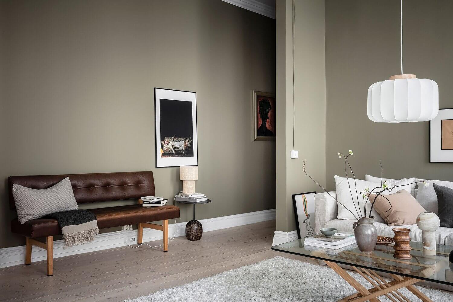 A Scandinavian Apartment With Olive Green Walls 17 AScandinavianApartmentWithOliveGreenWalls TheNordroom18 A Scandinavian Apartment With Olive Green Walls