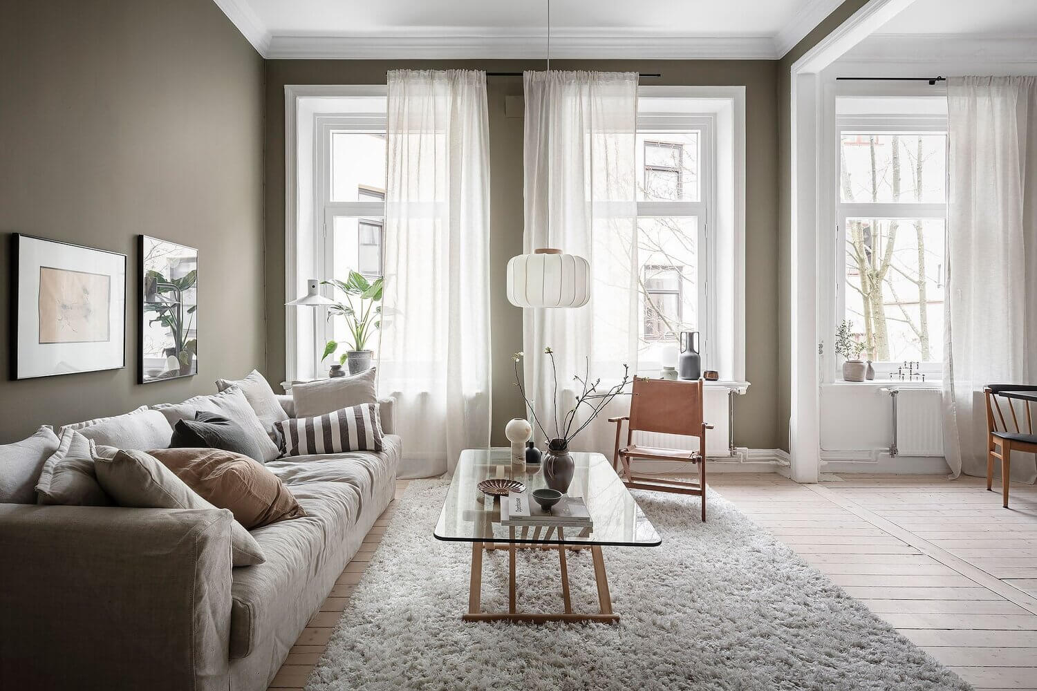 A Scandinavian Apartment With Olive Green Walls 3 AScandinavianApartmentWithOliveGreenWalls TheNordroom3 A Scandinavian Apartment With Olive Green Walls