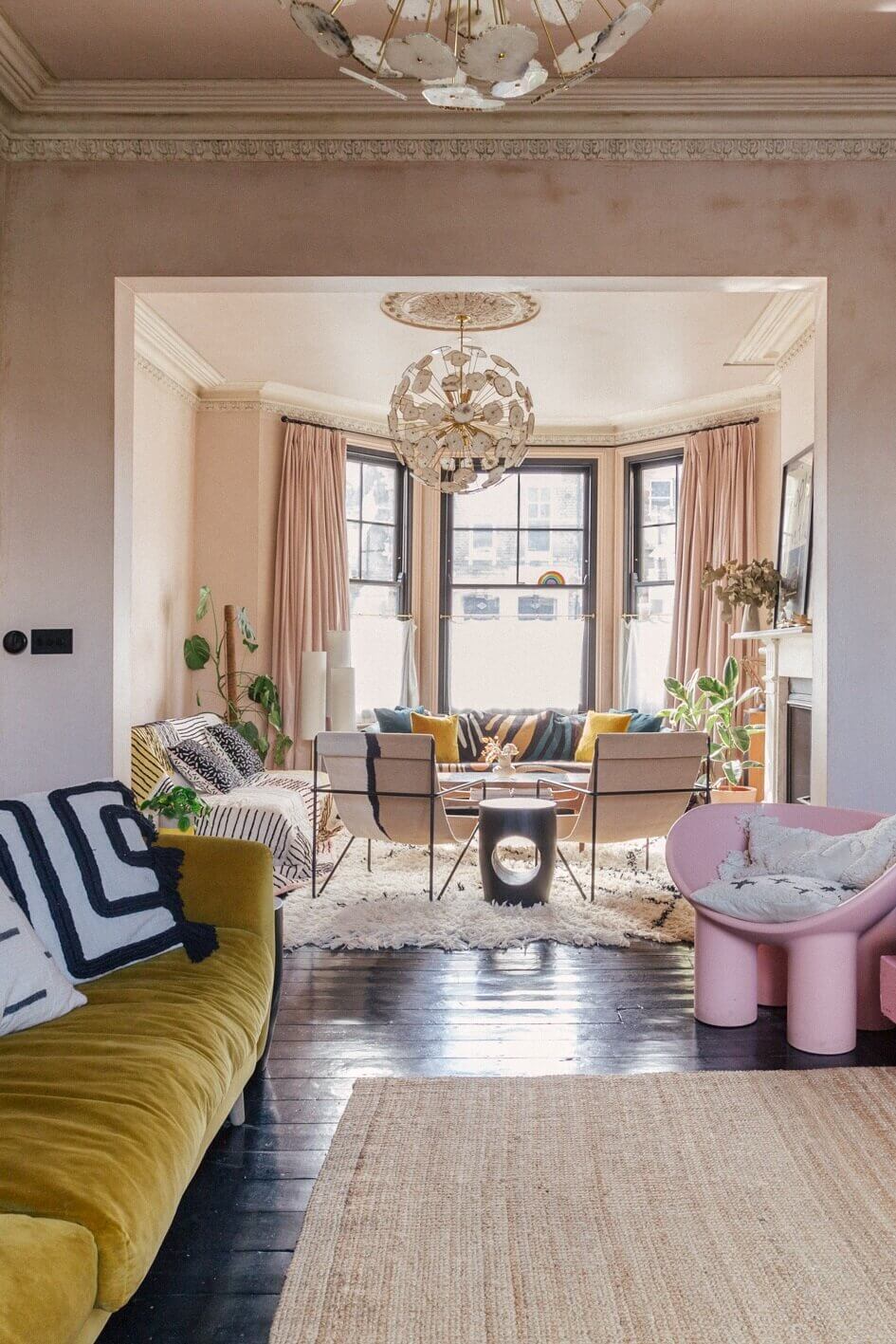 A Victorian Terrace House With Modern Kitchen Extension And Color Touches 1 pink-victorian-terrace-house-modern-extension-nordroom