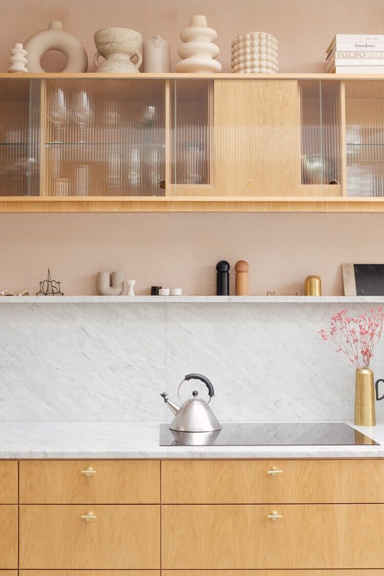 A Victorian Terrace House With Modern Kitchen Extension And Color Touches 16 pink-victorian-terrace-house-modern-extension-nordroom