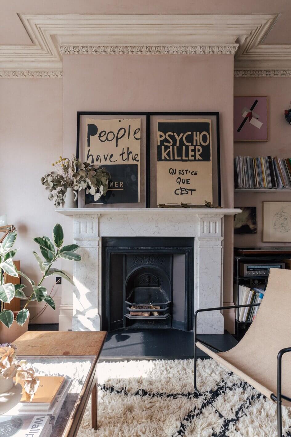A Victorian Terrace House With Modern Kitchen Extension And Color Touches 8 pink-victorian-terrace-house-modern-extension-nordroom