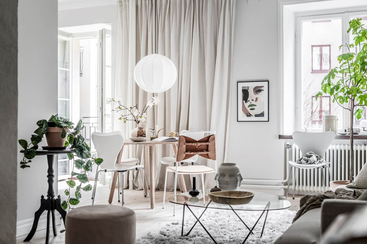 Natural Color Tones in a Charming Scandinavian Apartment 4 scandinavian-home-design-natural-nordroom