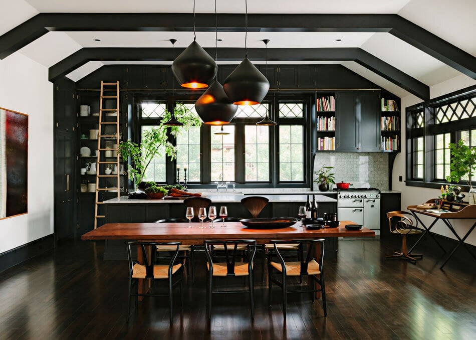 Paint it Black: Black Interior and Exterior Design Ideas 37 PaintitBlack DarkInteriorandExteriorDesignIdeas BlackKitchens TheNordroom6 Paint it Black: Black Interior and Exterior Design Ideas