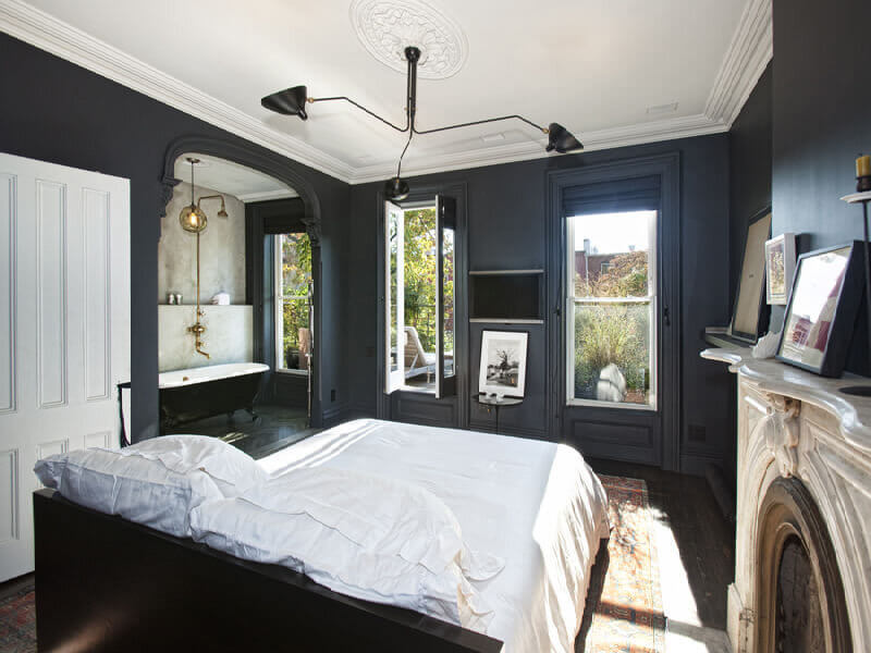 Paint it Black: Black Interior and Exterior Design Ideas 18 blackbedroomthenordroom6 Paint it Black: Black Interior and Exterior Design Ideas