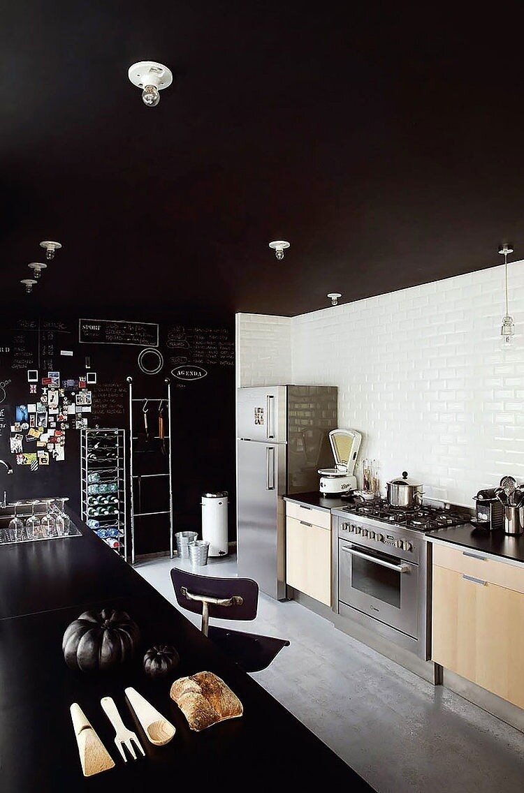 Paint it Black: Black Interior and Exterior Design Ideas 5 blackceilingthenordroom4 Paint it Black: Black Interior and Exterior Design Ideas
