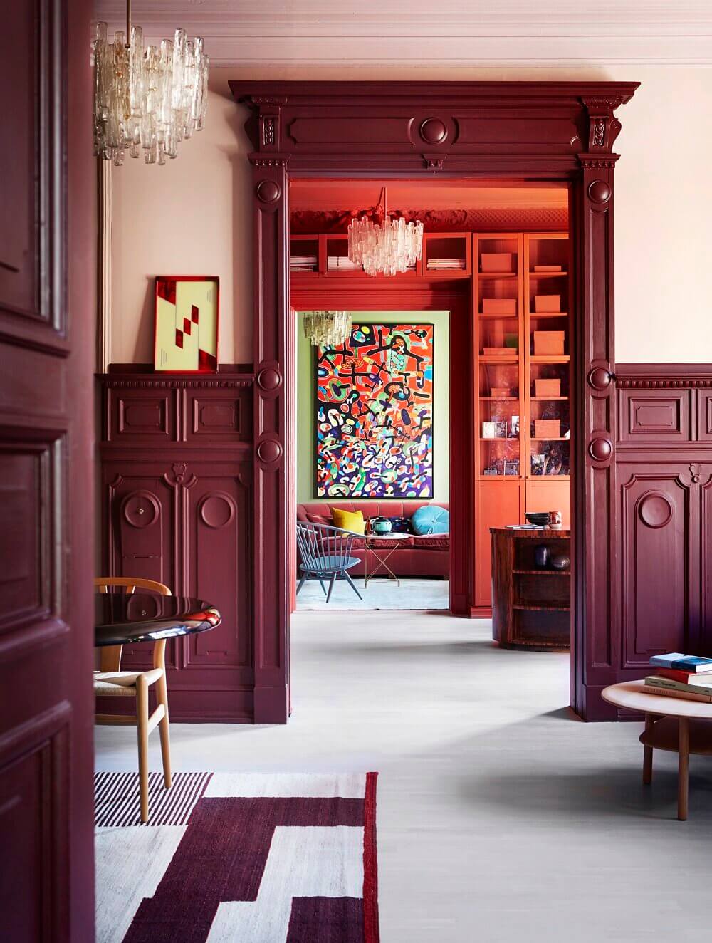 A Historic Apartment with Rich & Vibrant Color Combinations 1 historic-apartment-rich-vibrant-color-combinations-nordroom
