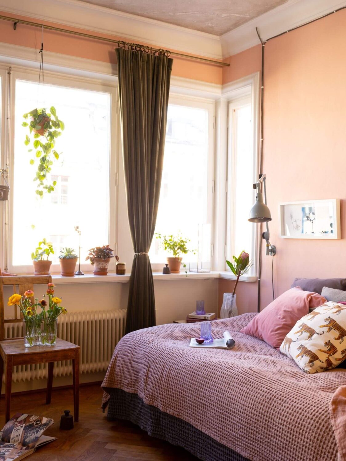 A Pink Studio Apartment Styled Two Ways 8 APinkStudioApartmentWithGreyKitchen TheNordroom 5 A Pink Studio Apartment Styled Two Ways