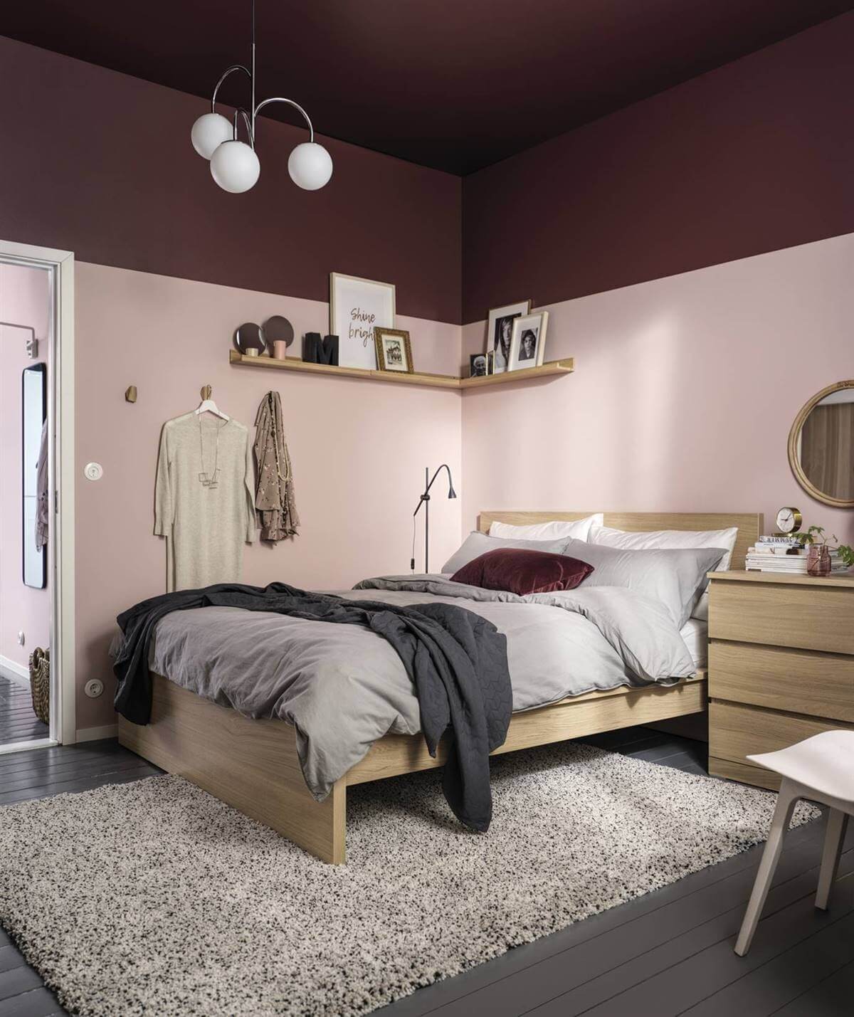 How To Style A Pink Bedroom (For Adults) 41 pink-ikea-bedroom-malm-bed-nordroom