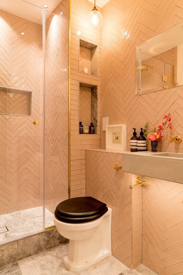 89 Pink Bathroom Ideas: From Hot Pink Walls to Blush Tiles 98 PinkBathroombyBarlowandBarlow TheNordroom 89 Pink Bathroom Ideas: From Hot Pink Walls to Blush Tiles