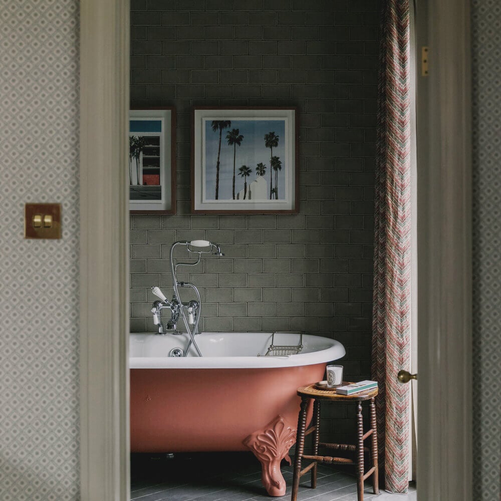 89 Pink Bathroom Ideas: From Hot Pink Walls to Blush Tiles 113 bathroom-pink-clawfoot-bath-studio-duggan