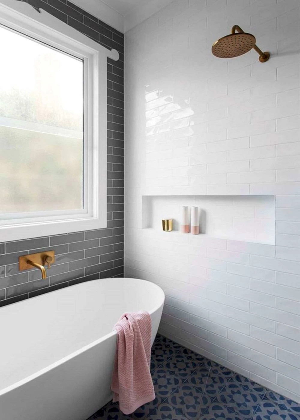 83 Small Bathroom Ideas & How To Make It Look Bigger 26 bathroom-shower-niche-space-saving-bathroom-tips-nordroom