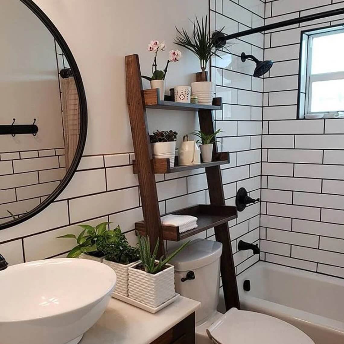 83 Small Bathroom Ideas & How To Make It Look Bigger 46 etsy shelves above the toilet tiny bathroom design nordroom 83 Small Bathroom Ideas & How To Make It Look Bigger
