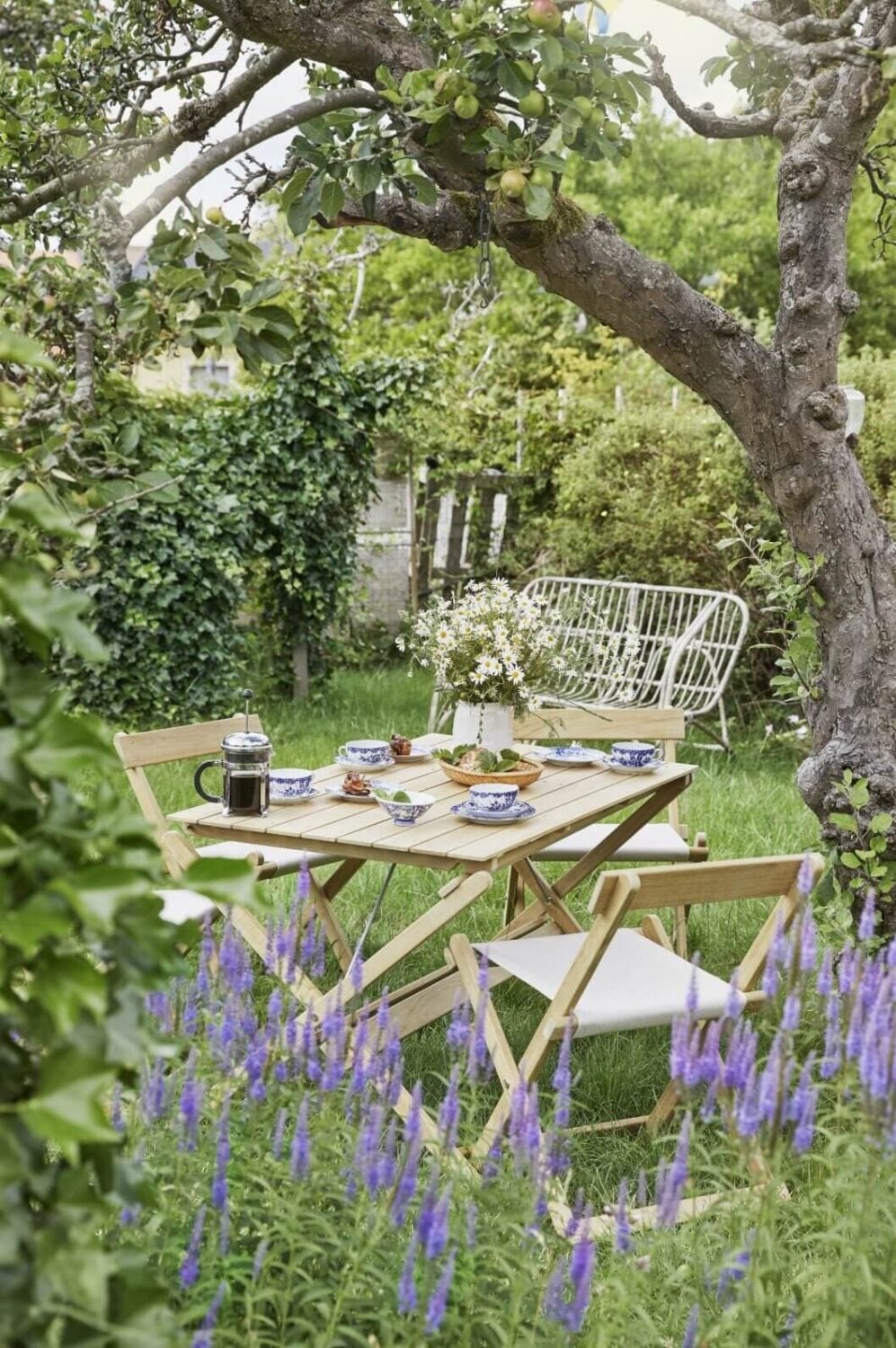 A Small Farmhouse-Style Cottage on a Swedish Allotment 9 garden-allotment-apple-tree-lavender-sweden-nordroom